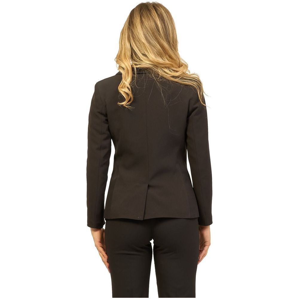Yes Zee Black Polyester Suits & Blazer Yes Zee Dark Slate Gray