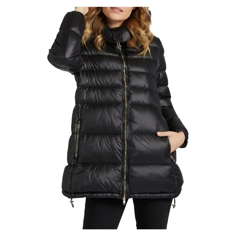 Yes Zee Black Nylon Women's Jacket Yes Zee Dark Slate Gray
