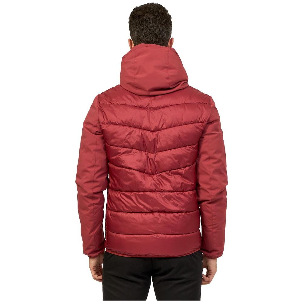 Yes Zee Red Nylon Jacket Yes Zee Brown