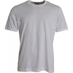 Dolce & Gabbana White Cotton Round Neck Short Sleeves T-shirt TSH86523-46