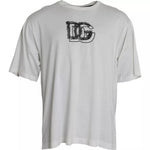 Dolce & Gabbana White Logo Round Neck Short Sleeves T-shirt TSH86423-50