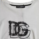 Dolce & Gabbana White Logo Round Neck Short Sleeves T-shirt TSH86423-50