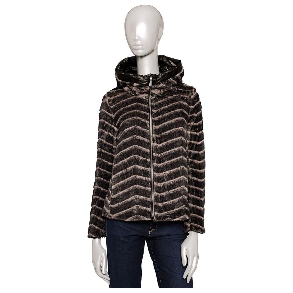Baldinini Trend Black Polyester Women Jacket Baldinini Trend Black