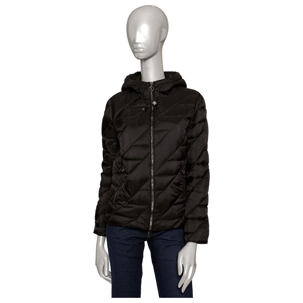 Baldinini Trend Black Polyester Women Jacket Baldinini Trend Black