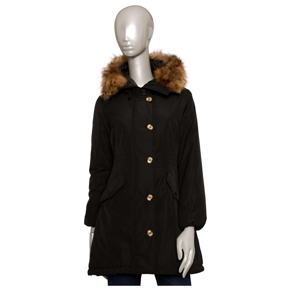 Baldinini Trend Black Polyester Women Jacket Baldinini Trend Black