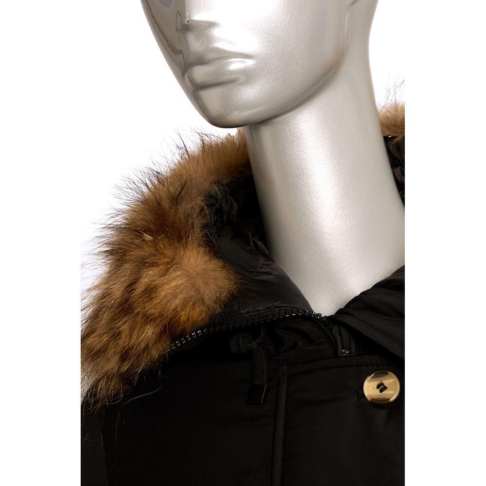 Baldinini Trend Black Polyester Women Jacket Baldinini Trend Gray