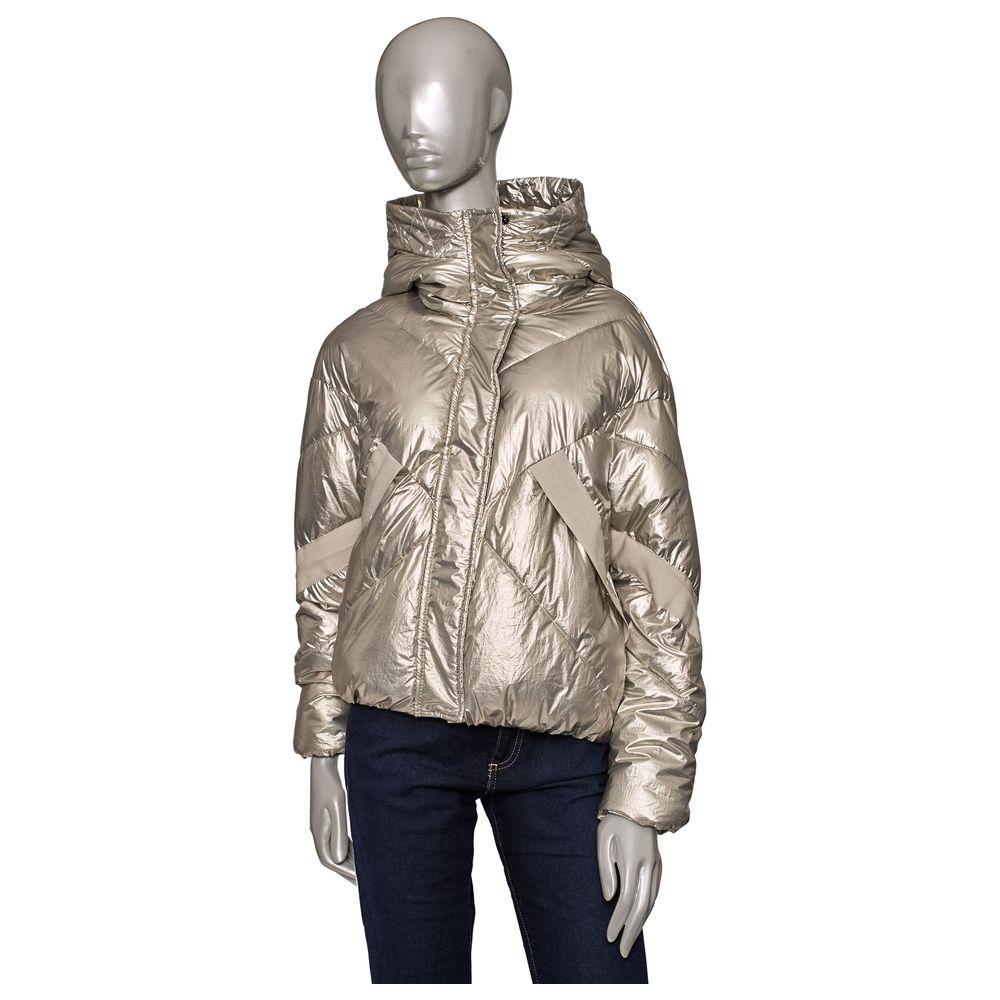 Baldinini Trend Silver Polyester Women Jacket Baldinini Trend Rosy Brown
