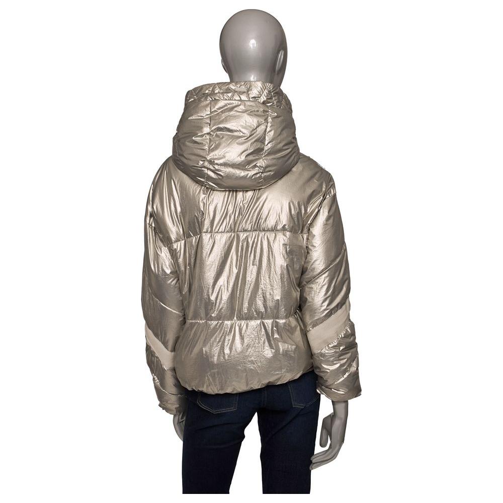 Baldinini Trend Silver Polyester Women Jacket Baldinini Trend Dim Gray
