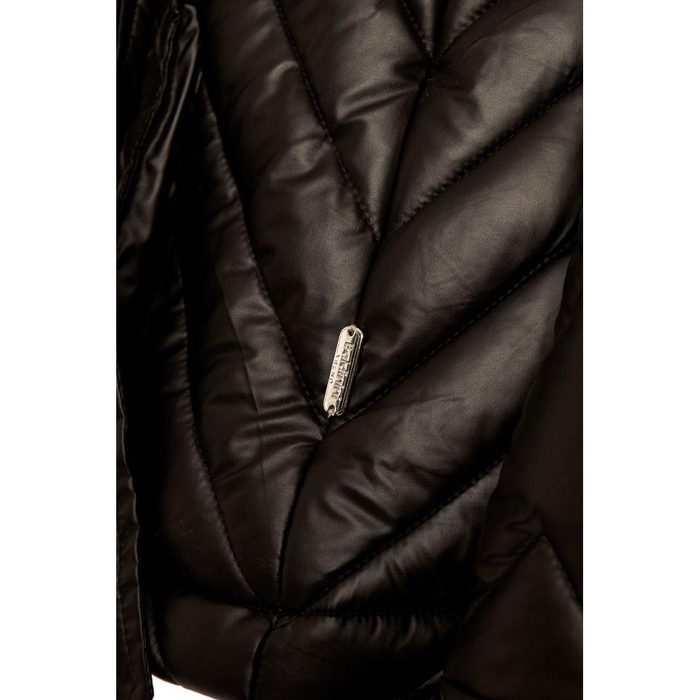 Baldinini Trend Black Polyester Women Jacket Baldinini Trend Black