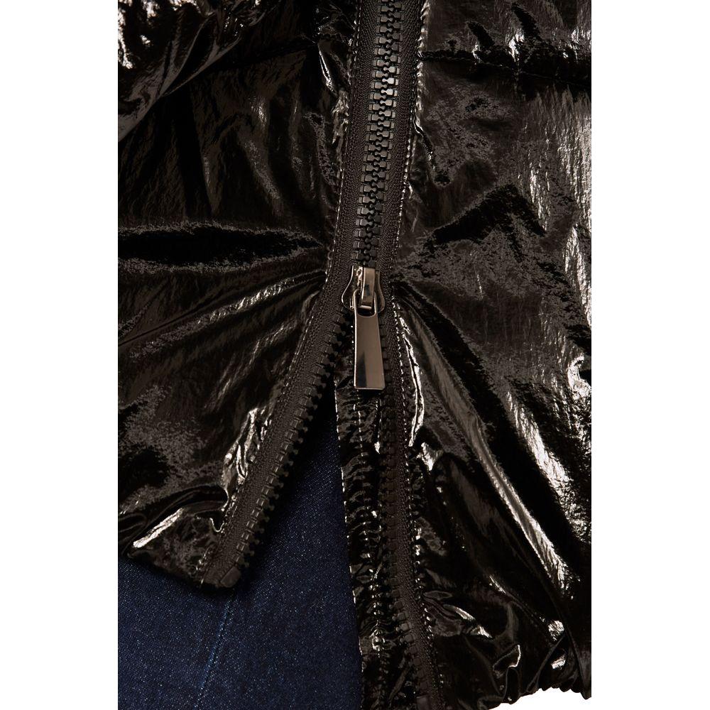 Baldinini Trend Black Polyester Women Jacket Baldinini Trend Black