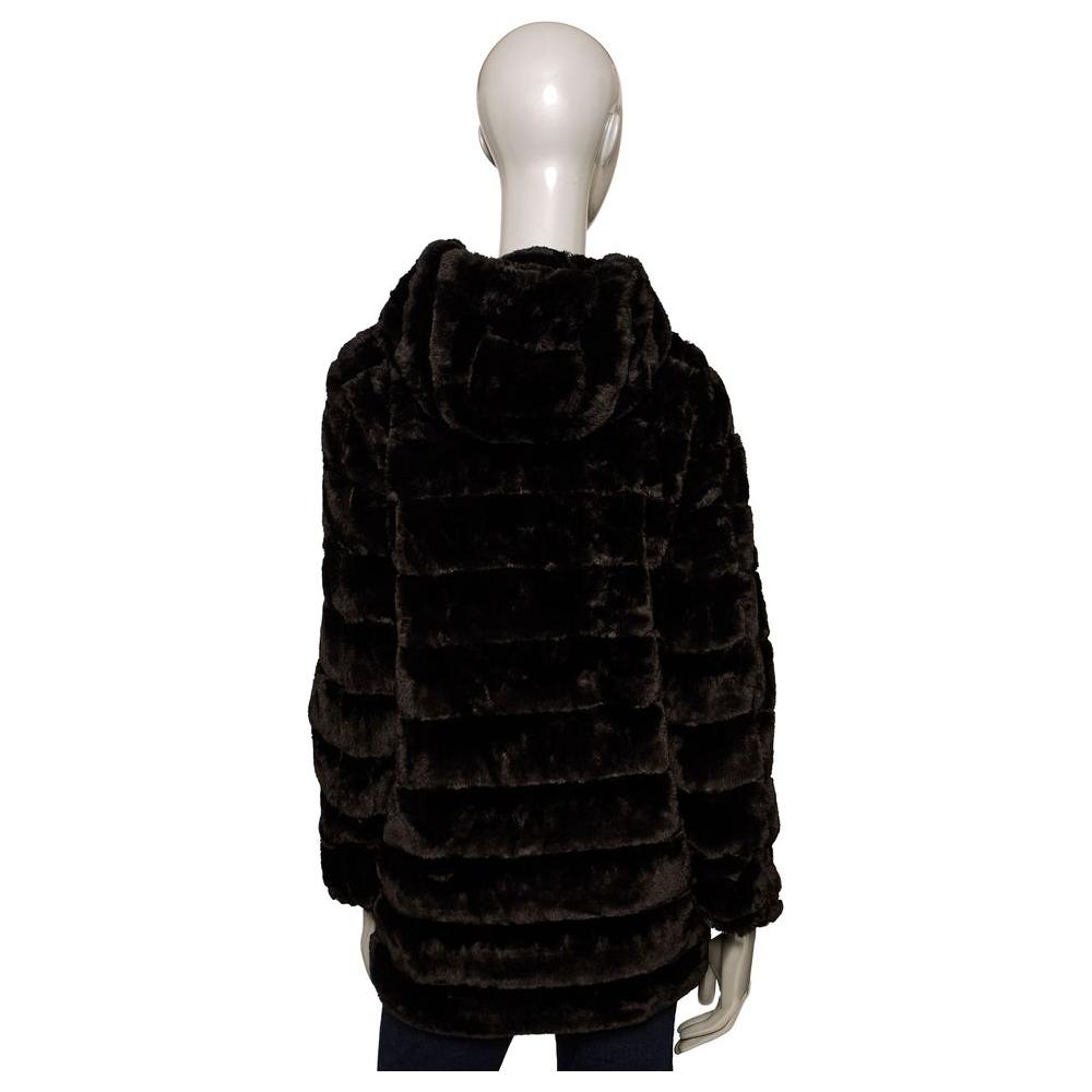 Baldinini Trend Black Polyester Women Jacket Baldinini Trend Gray