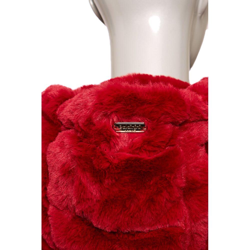 Baldinini Trend Red Polyester Women Jacket Baldinini Trend Dark Red