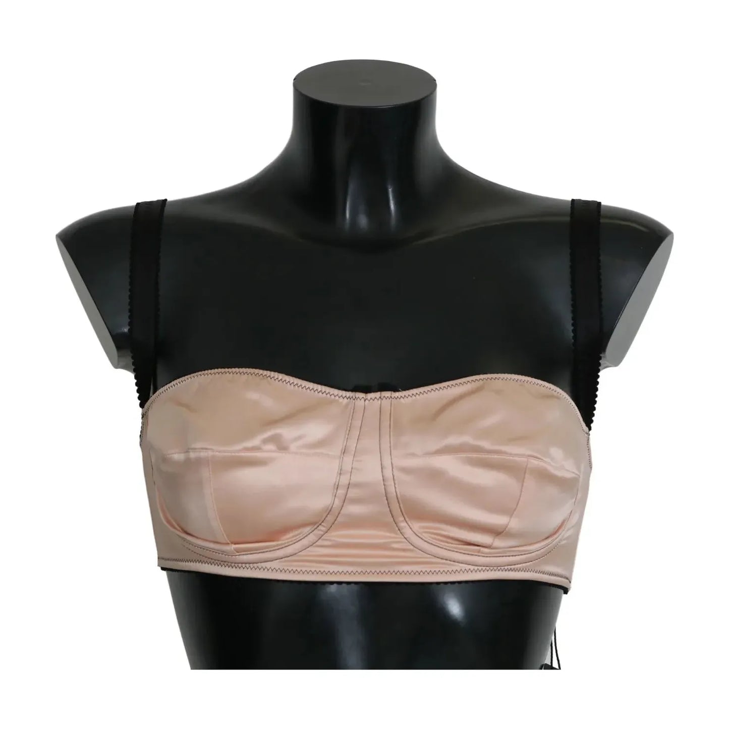 Dolce & Gabbana Black Straps Pink Balconcino Bra Dolce & Gabbana Dark Slate Gray