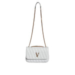 Versace White Mini Nappa Leather Crossbody Shoulder Bag
