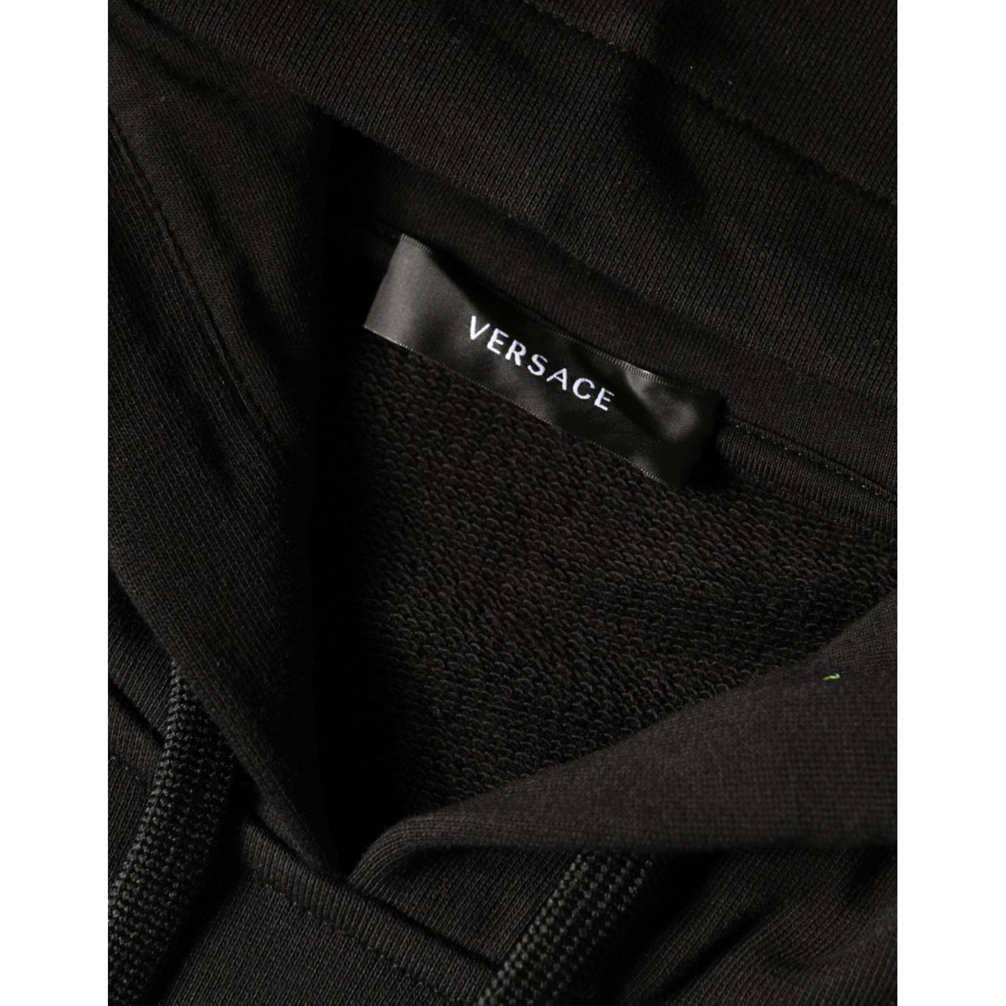 Versace Black Medusa Print Cotton HoodiePullover Sweatshirt Sweater Versace Black