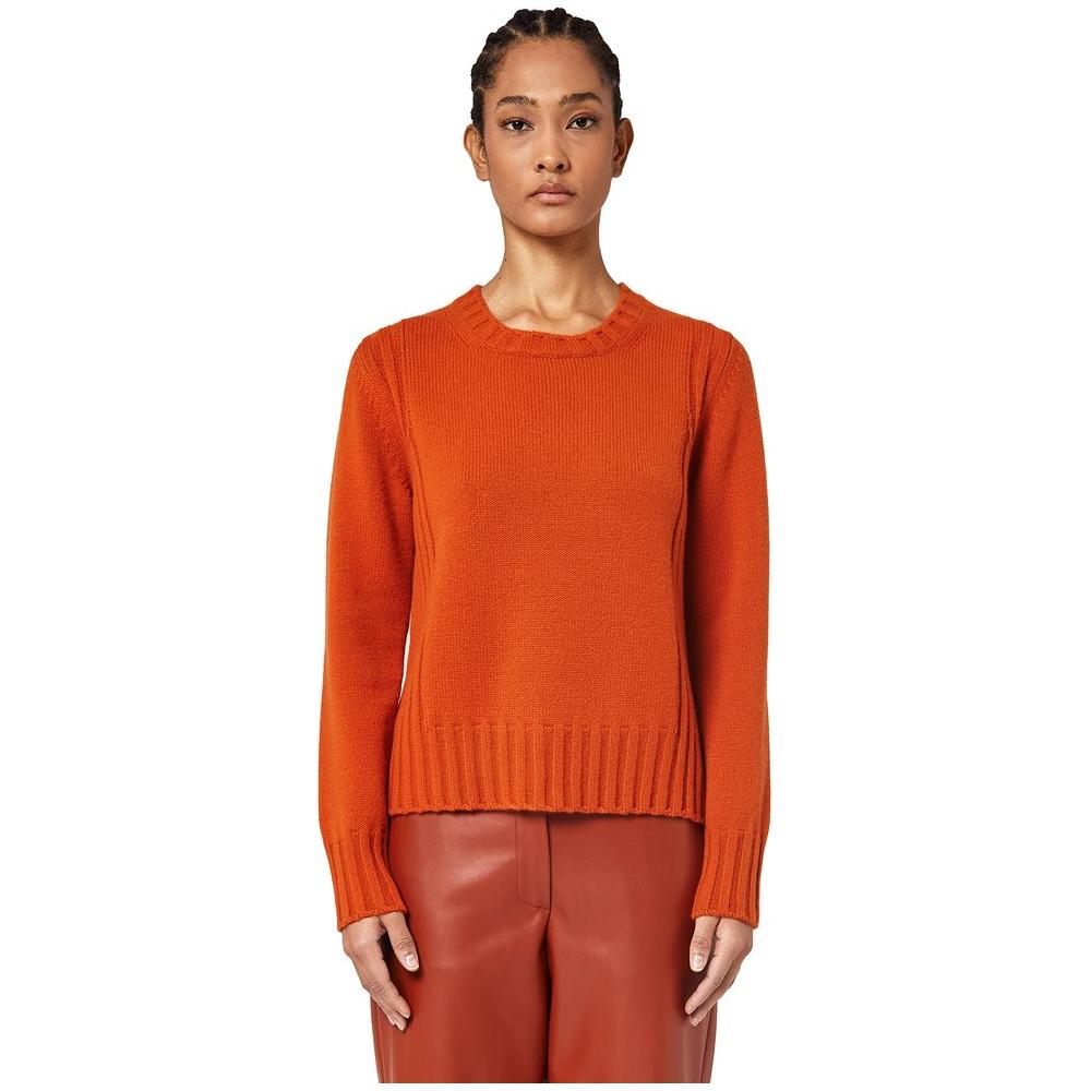 Alpha Studio Orange Cashmere Sweater Alpha Studio Chocolate