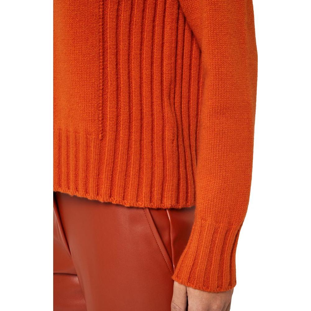 Alpha Studio Orange Cashmere Sweater Alpha Studio Firebrick