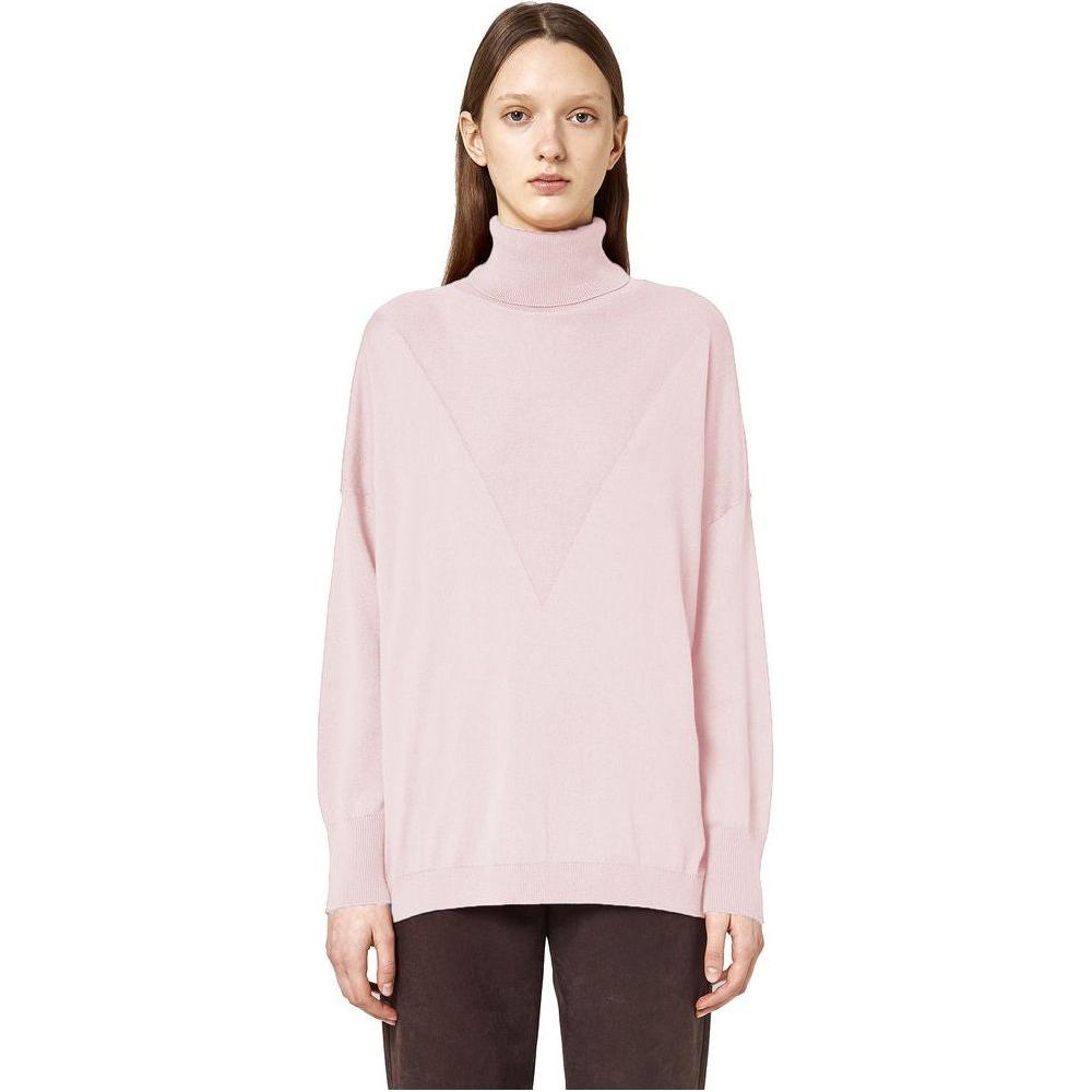 Alpha Studio Pink Silk Sweater Alpha Studio Light Gray