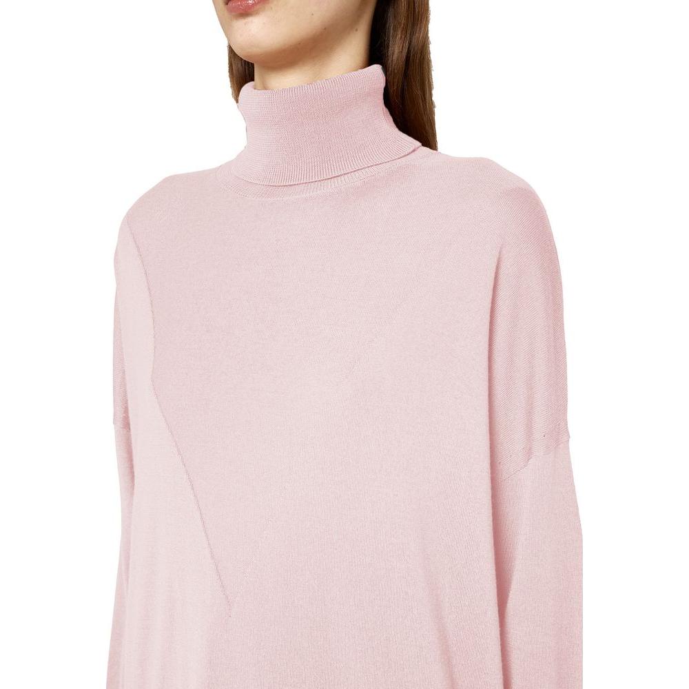 Alpha Studio Pink Silk Sweater Alpha Studio Light Gray