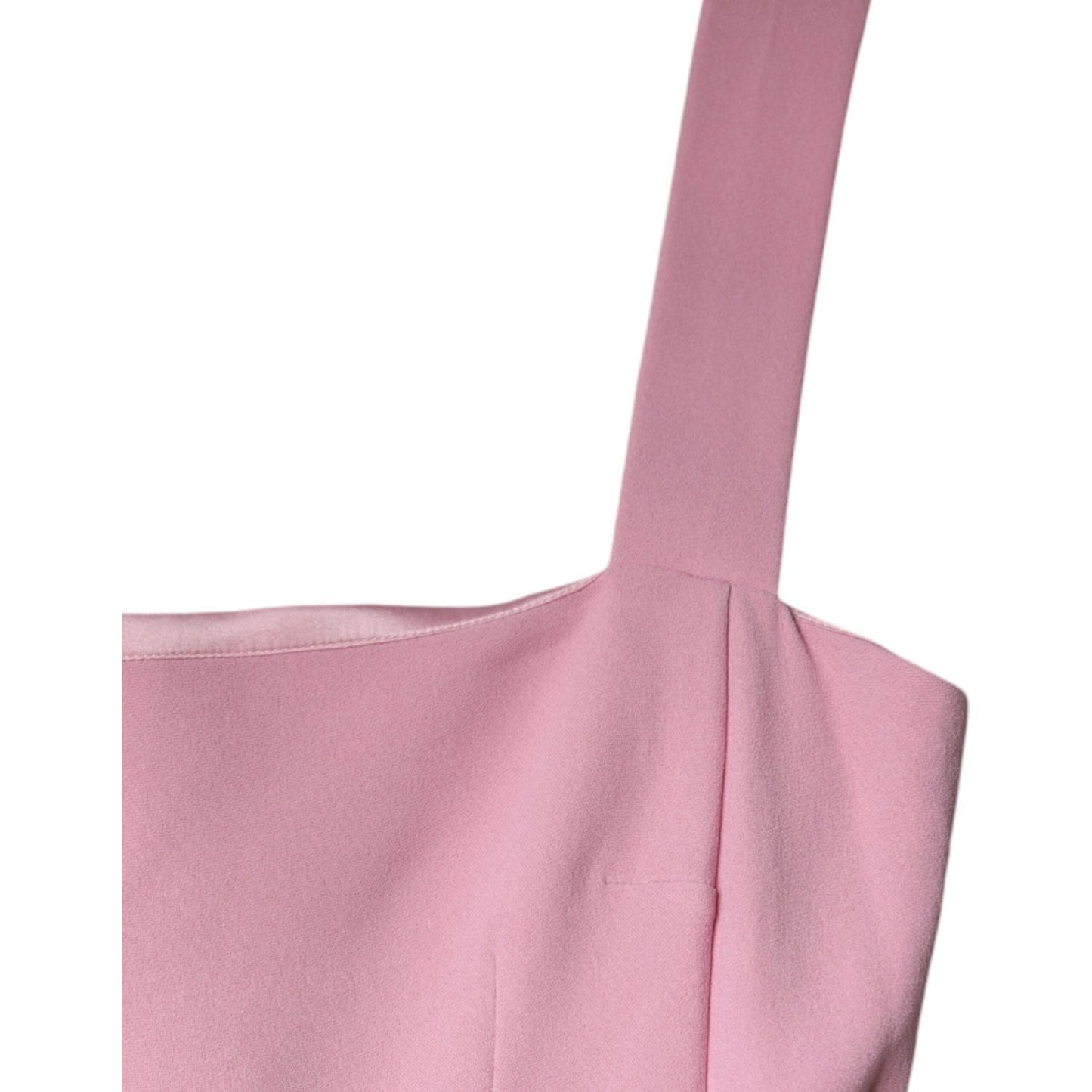 Dolce & Gabbana Pink A-line Flare Viscose Sleeveless Dress Dolce & Gabbana Rosy Brown