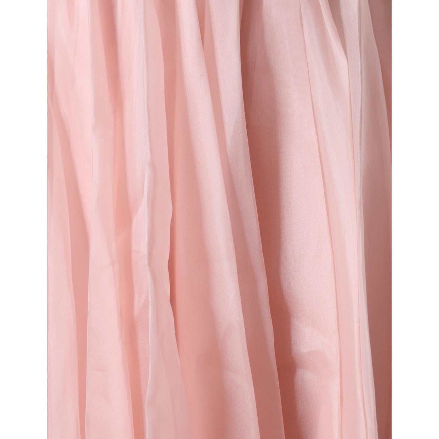 Dolce & Gabbana Pink Silk Strapless Maxi A-line Gown Dress Dolce & Gabbana Light Pink