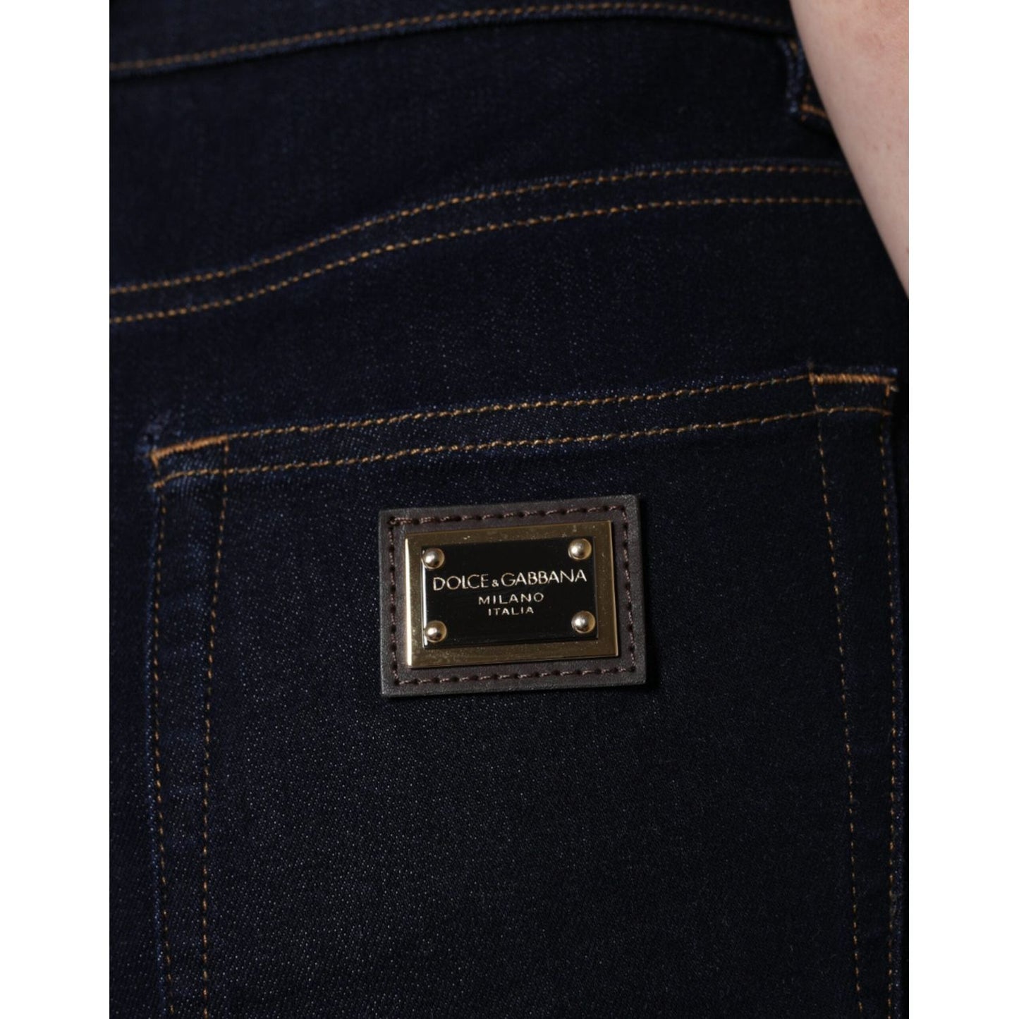 Dolce & Gabbana Black GRACE High Waist Skinny Denim Jeans Dolce & Gabbana Black