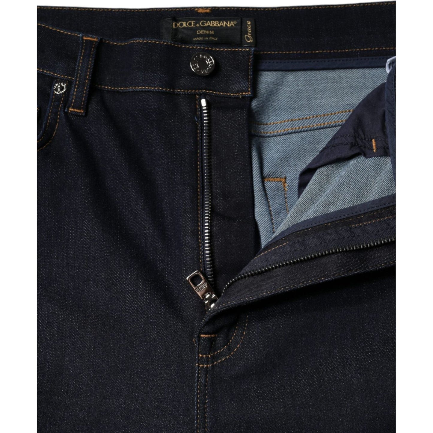 Dolce & Gabbana Black GRACE High Waist Skinny Denim Jeans Dolce & Gabbana Black