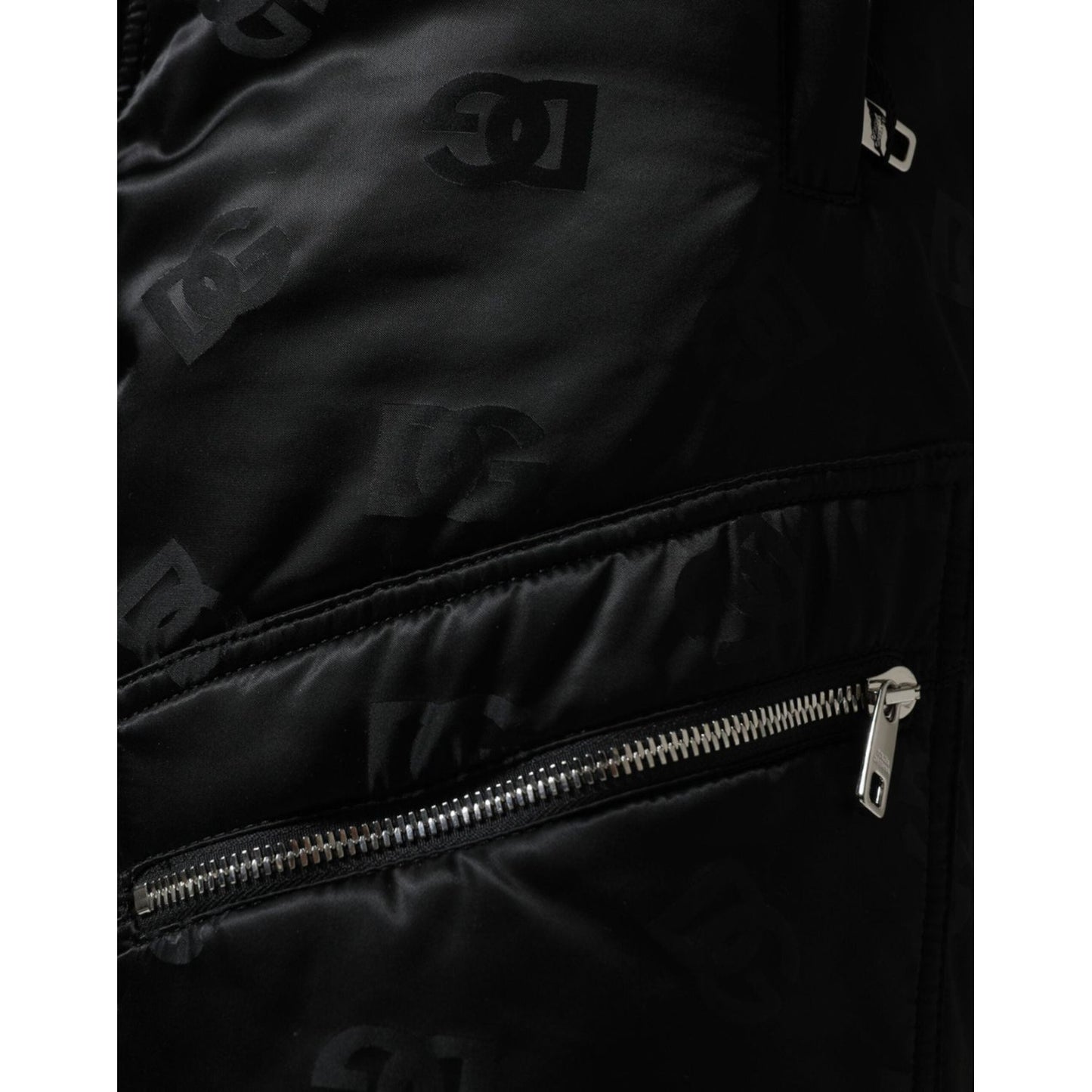 Dolce & Gabbana Black Quilted High Waist Women Wide Leg Pants Dolce & Gabbana Black