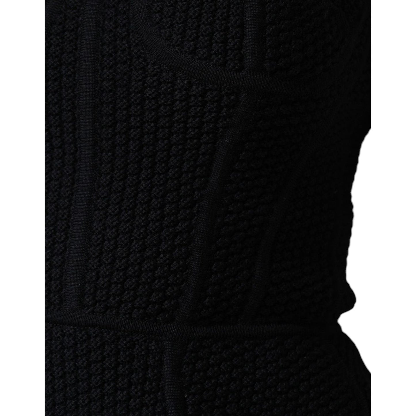 Dolce & Gabbana Black Bustier Sleeveless Corset Blouse Top Dolce & Gabbana Black