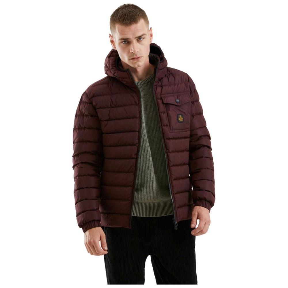 Refrigiwear Red Nylon Men Jacket Refrigiwear Black