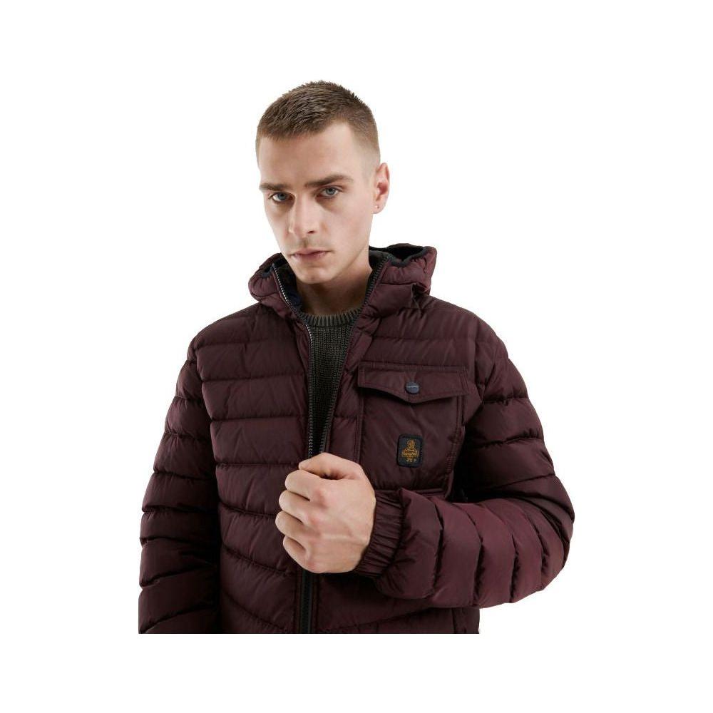 Refrigiwear Red Nylon Men Jacket Refrigiwear Black