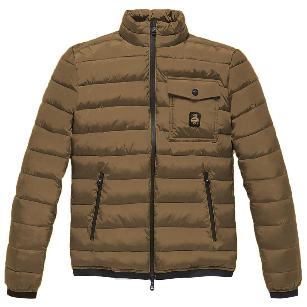 Refrigiwear Brown Nylon Jacket Refrigiwear Dark Olive Green