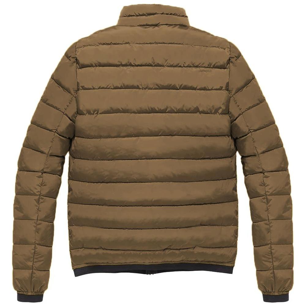 Refrigiwear Brown Nylon Jacket Refrigiwear Dark Olive Green