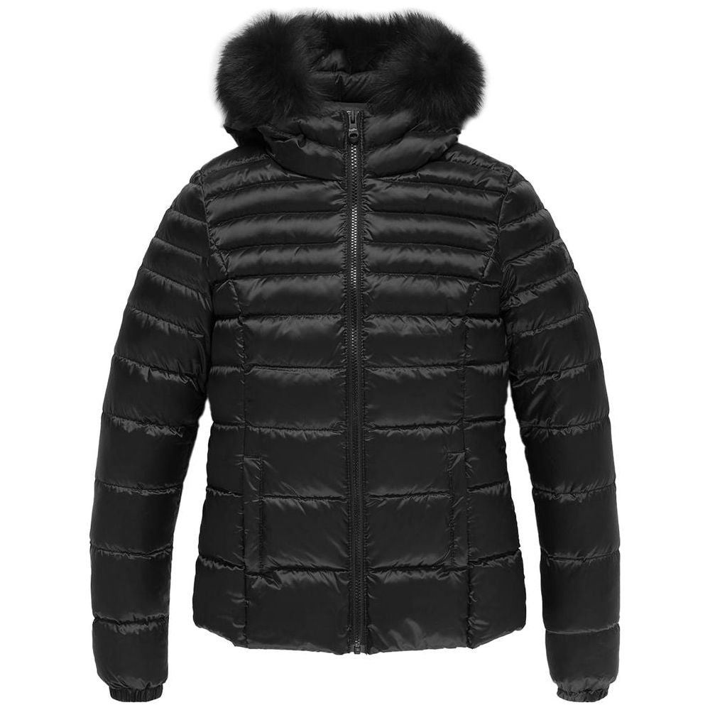 Refrigiwear Black Nylon Women Jacket Refrigiwear Dark Slate Gray