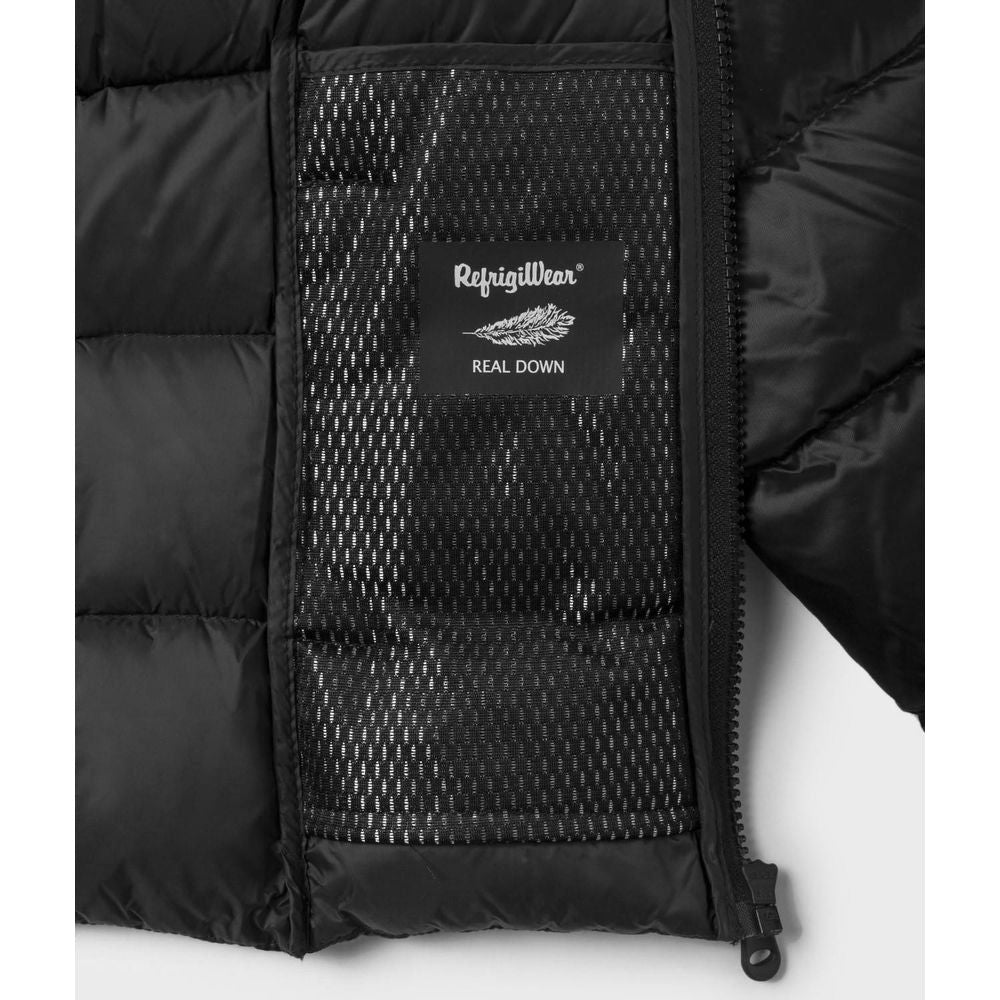 Refrigiwear Black Nylon Women Jacket Refrigiwear Dark Slate Gray