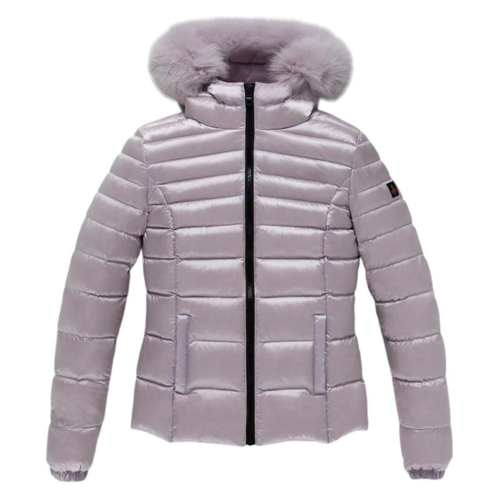 Refrigiwear Purple Nylon Women Jacket Refrigiwear Dark Gray