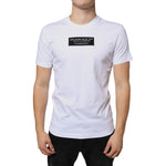 Dolce & Gabbana White Cotton DG Applique Casual T-shirt TSH86629-44