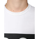 Dolce & Gabbana White Cotton DG Logo Print Casual T-shirt TSH86665-44