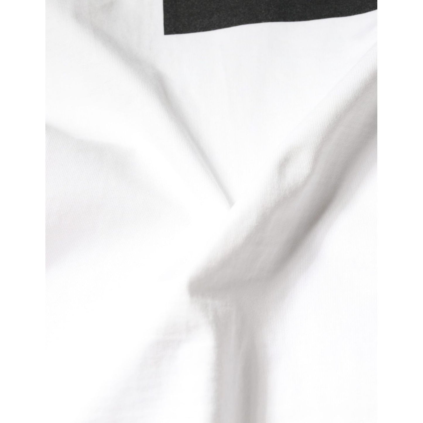 Dolce & Gabbana White Cotton DG Logo Print Casual T-shirt TSH86665-44