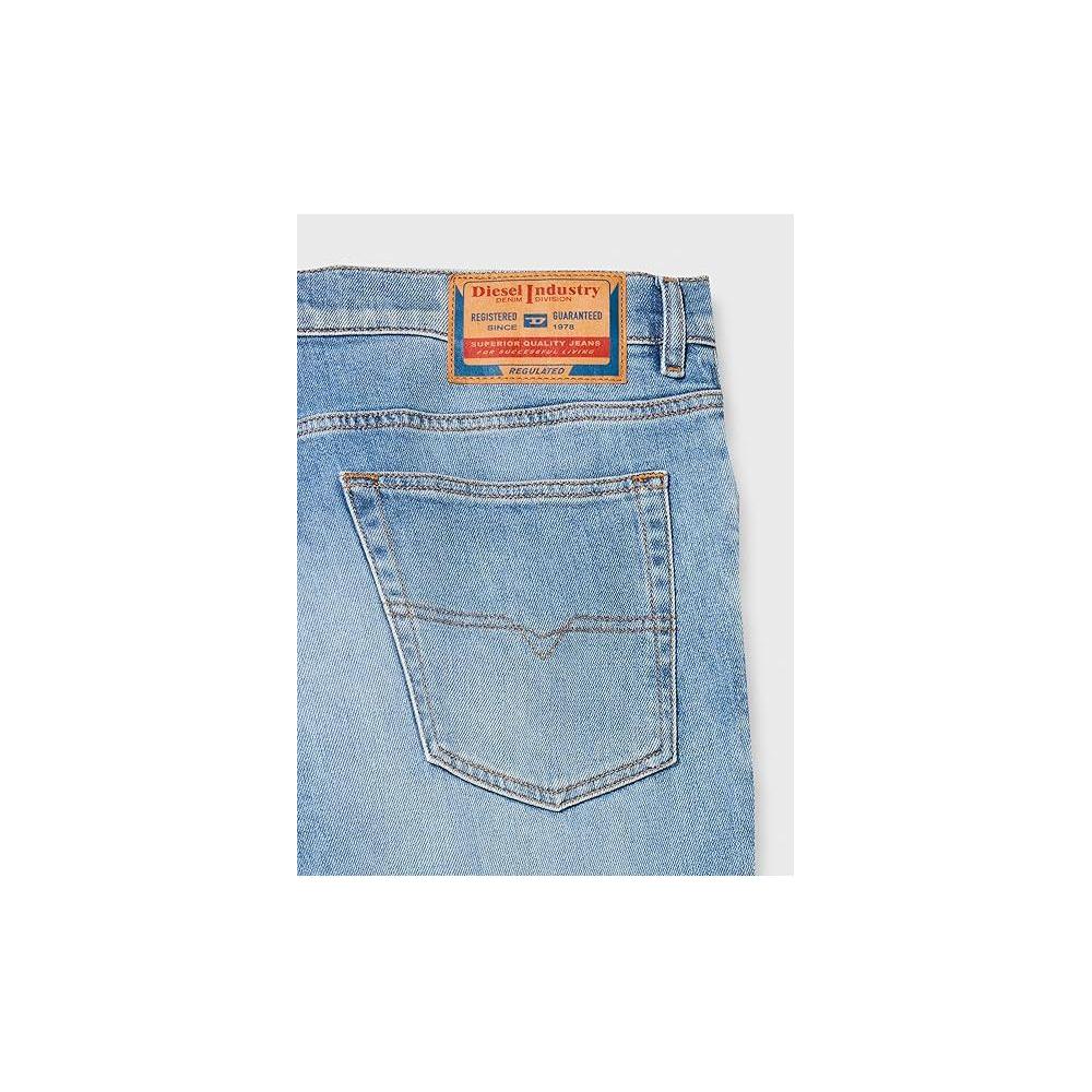 Diesel Light Blue Cotton Jeans & Pant Diesel Light Gray