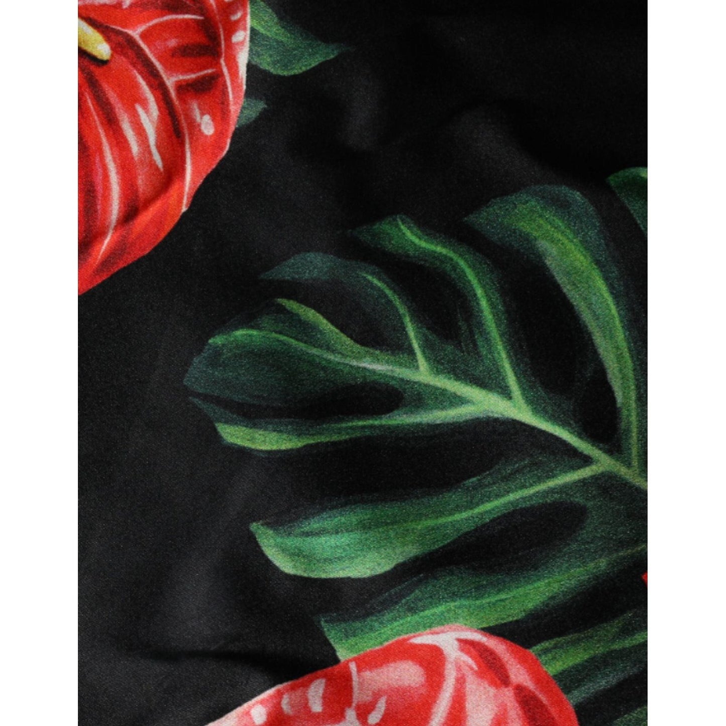 Dolce & Gabbana Black Tropical Floral Sheath Maxi Dress Dolce & Gabbana Black