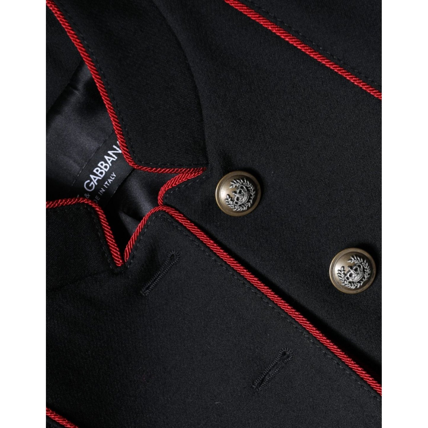 Dolce & Gabbana Black Single Breasted Trench Coat Jacket Dolce & Gabbana Black
