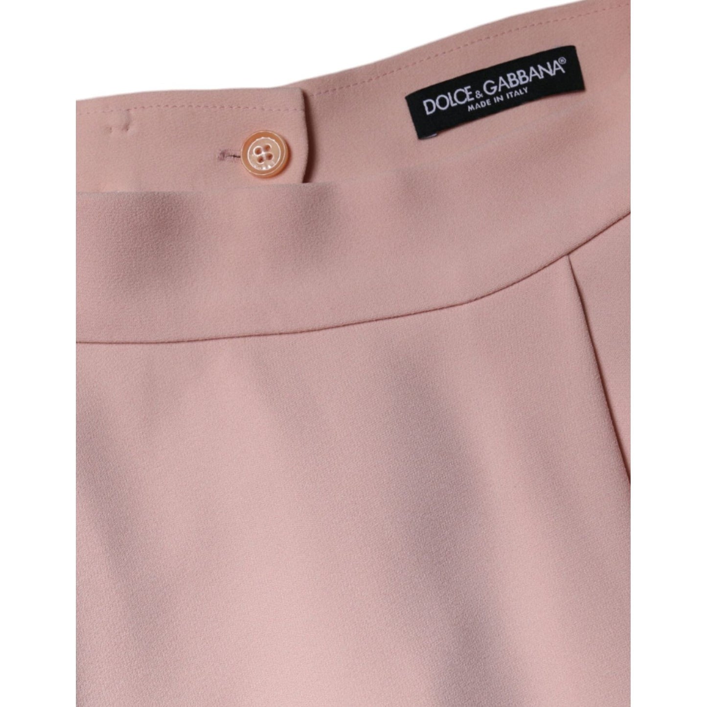 Dolce & Gabbana Pink Viscose High Waist A-line Mini Skirt Dolce & Gabbana Rosy Brown