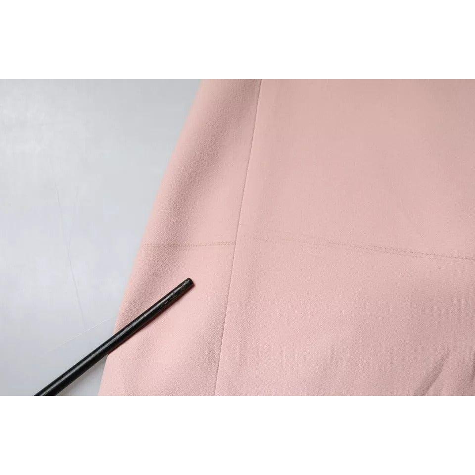 Dolce & Gabbana Pink Viscose High Waist A-line Mini Skirt Dolce & Gabbana Thistle