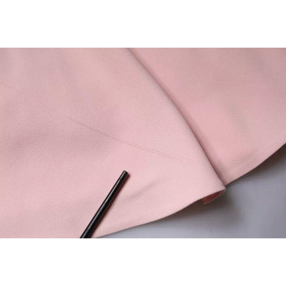 Dolce & Gabbana Pink Viscose High Waist A-line Mini Skirt Dolce & Gabbana Gray