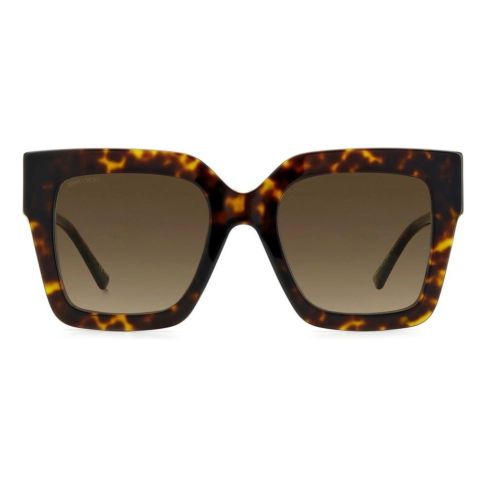 Jimmy Choo Brown Acetate Sunglasses Jimmy Choo Dark Olive Green