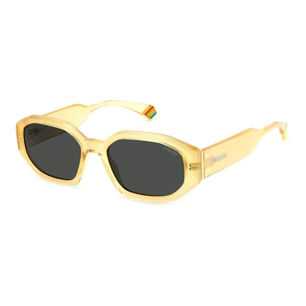 Polaroid Yellow Metal Sunglasses Polaroid Wheat