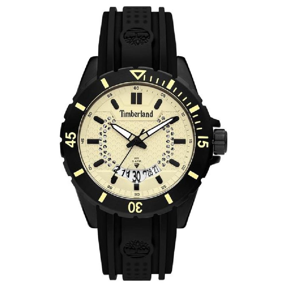 Timberland Black Silicone Watch Timberland Black