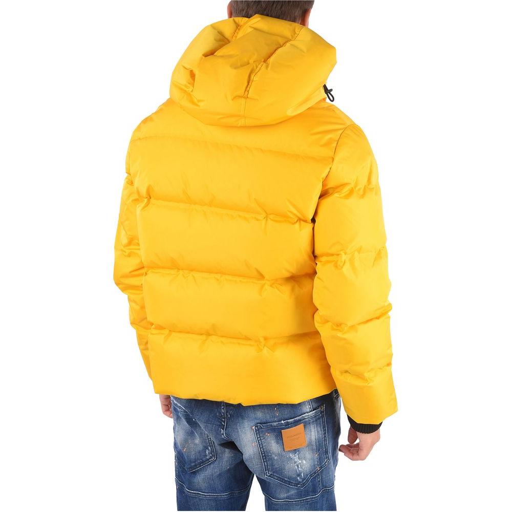 Dsquared² Yellow Nylon Men Jacket Dsquared² Goldenrod