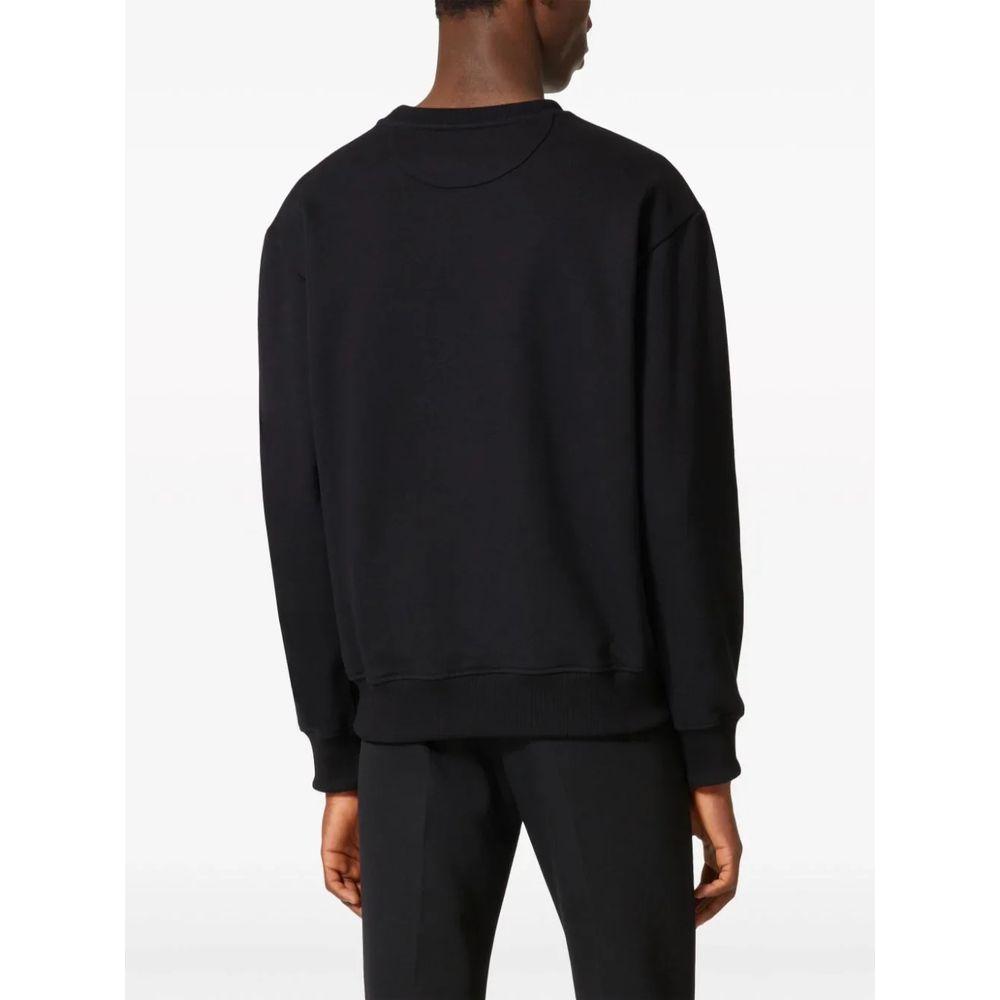 Valentino Black Cotton Sweater Valentino Black